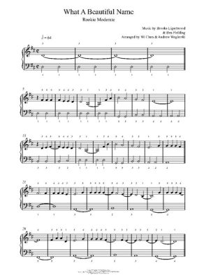 what a beautiful name piano sheet music Have you ever wondered how the title of a piece of music can evoke such vivid imagery and emotions?